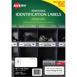 Avery 959208 Heavy DutyIndustrial Labels WhiteL4776