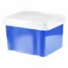 32 Litre Blueberry Base Clear Lid L450xW360xH285mm