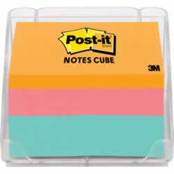 POST-IT 5431 MEMO CUBE With Dispenser Brights 73x73mm 