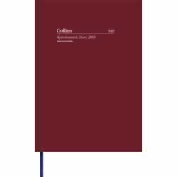 COLLINS APPOINTMENT DIARY A4 Week To Open 1Hr Burgundy 