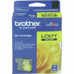 BROTHER LC67Y INK CARTRIDGEInkjet - Yellow