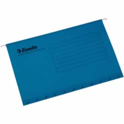 ESSELTE HANDY SUSPENSION FILES Blue, Foolscap, Tabs Incl. Pack of 10