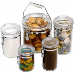 CONNOISSEUR STORAGE CANISTERS Round Acrylic, 810ml 