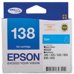 EPSON C13T138292 INK CARTRIDGEHi Capacity Cyan