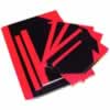 RED AND BLACK NOTEBOOK Gloss Cover A4 150 Leaf Cumberland
