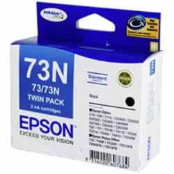 EPSON T1051 (73N) INK CARTBlack C13T105194 Twin Pack