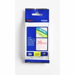 BROTHER TZE262 PTOUCH TAPE36mmx8mt Red On White Tape