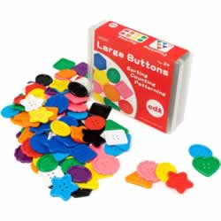 EDX EDUCATION ASSORTED BUTTONSLarge - Pack of 90