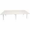 Rapid Air Boardroom Table2 Piece White top Double Stage3200mm x 1200mm x 750mm H