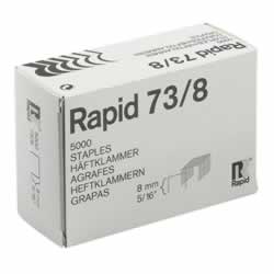 RAPID 73/8 STAPLES 8mm HD31 Box of 5000
