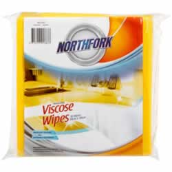 Northfork Viscose Wipes Heavy Duty Yellow