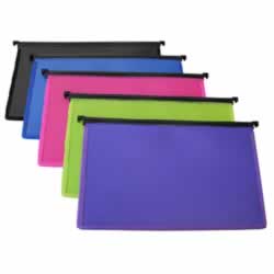 CUMBERLAND SUSPENSION FILE Executive Assorted Colours Extra Capacity Pack of 5