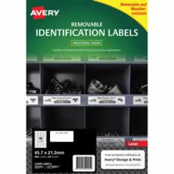 Avery 959205 Heavy DutyIndustrial Labels WhiteL4778