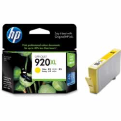 HP #920XL INKJET CARTRIDGECD974AA, Yellow