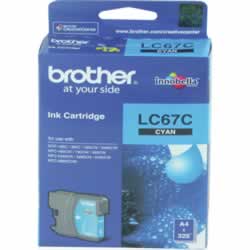 BROTHER LC67C INK CARTRIDGEInkjet - Cyan