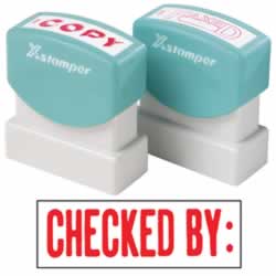 XSTAMPER -1 COLOUR -TITLES A-C1048 Checked By Red