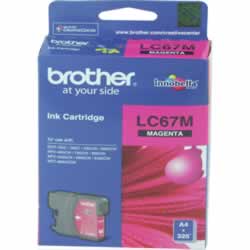 BROTHER LC67M INK CARTRIDGEInkjet - Magenta