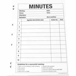 QUILL A4 PLANNER PADS Meeting Minutes 50lf 