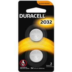 Duracell Speciality ButtonCell Batteries DL2032 LithiumPack of 2