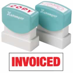 XSTAMPER -1 COLOUR -TITLES D-F1532 Invoiced Red