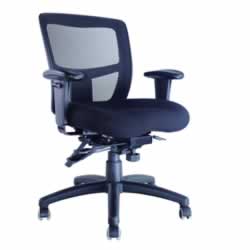 MIAMI II MESH CHAIRWith ArmsMesh Manager with Ratchet Back