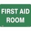 SAFETY SIGNAGE - EMERGENCY First Aid Room 450mmx600mm Polypropylene