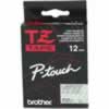BROTHER TZE135 PTOUCH TAPE 12MMx8M White on Clear Tape 