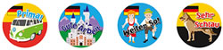 Stickers Merit Language German
