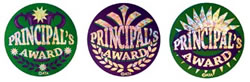 Stickers Lge 40mm  Princ. Award Foil Glitz Awd - Prin (72)
