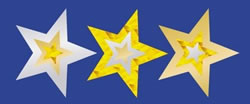 Stickers Foil Gold Stars (105)