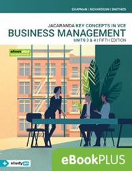 Key Concepts in VCE Business Management Units 3 and 4 5e E BookPLUS + studyON
