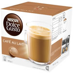 Nescafe Dolce Gusto Coffee Capsules Cafe Au Lait Pack 16