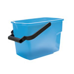 Mop Squeeze Rectangular Bucket Plastic Blue 