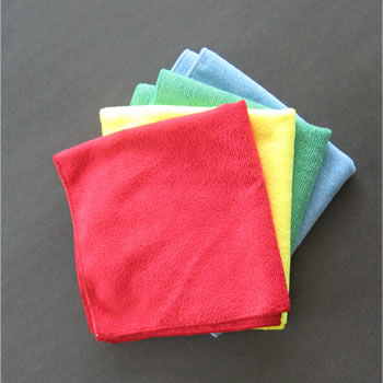 Oates Microfibre Cloth Red Pack 5