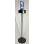 Deflecto Hand Sanitiser Stand Double Side Display A5 Black