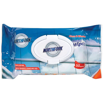 Northfork Glass And Window Wipes Pack 50 