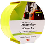 3M 983 Reflective Tape Diamond, 50mmx3M 23 - Yellow/Green