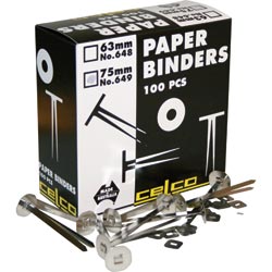 Celco 649 Paper Binders 75mm 