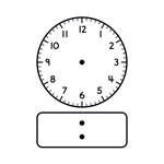 Stamps - Analogue/Digital Clock - Learning