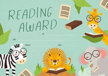 Award Certificates Reading Award (35)