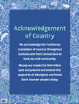 Posters & Charts - Wonderlands: Sea - Acknowledgement of Country