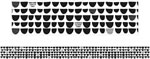 Stickers - Black & White Mini Scales - Large (12)