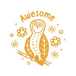 Stamps - Wonderlands: Owl - Merit