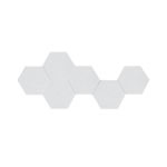 Acoustic Wall Tile Easy Stick Hexagonx 300x260mm Frost Pack of 6