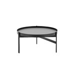 Rapidline Nido Round Coffee Table 600D x 308mmH Black Top Black Base