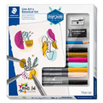 Staedtler 371 Design Journey Line Art And Botanical Mixed Set