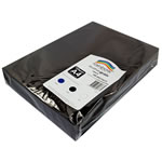 Rainbow Binding  Cover A4 350gsm Leathergrain Black Pack Of 100
