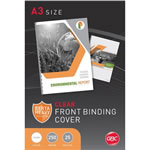 GBC Binding Cover A3 250 Micron Pack Of 25 Clear