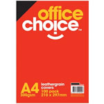 Office Choice Binding Covers A4 300gsm Leathergrain Pack of 100 Black