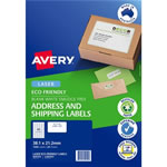 Avery Eco Friendly Labels Laser Printer White 38.1x21.2mm 65UP 1300 Labels